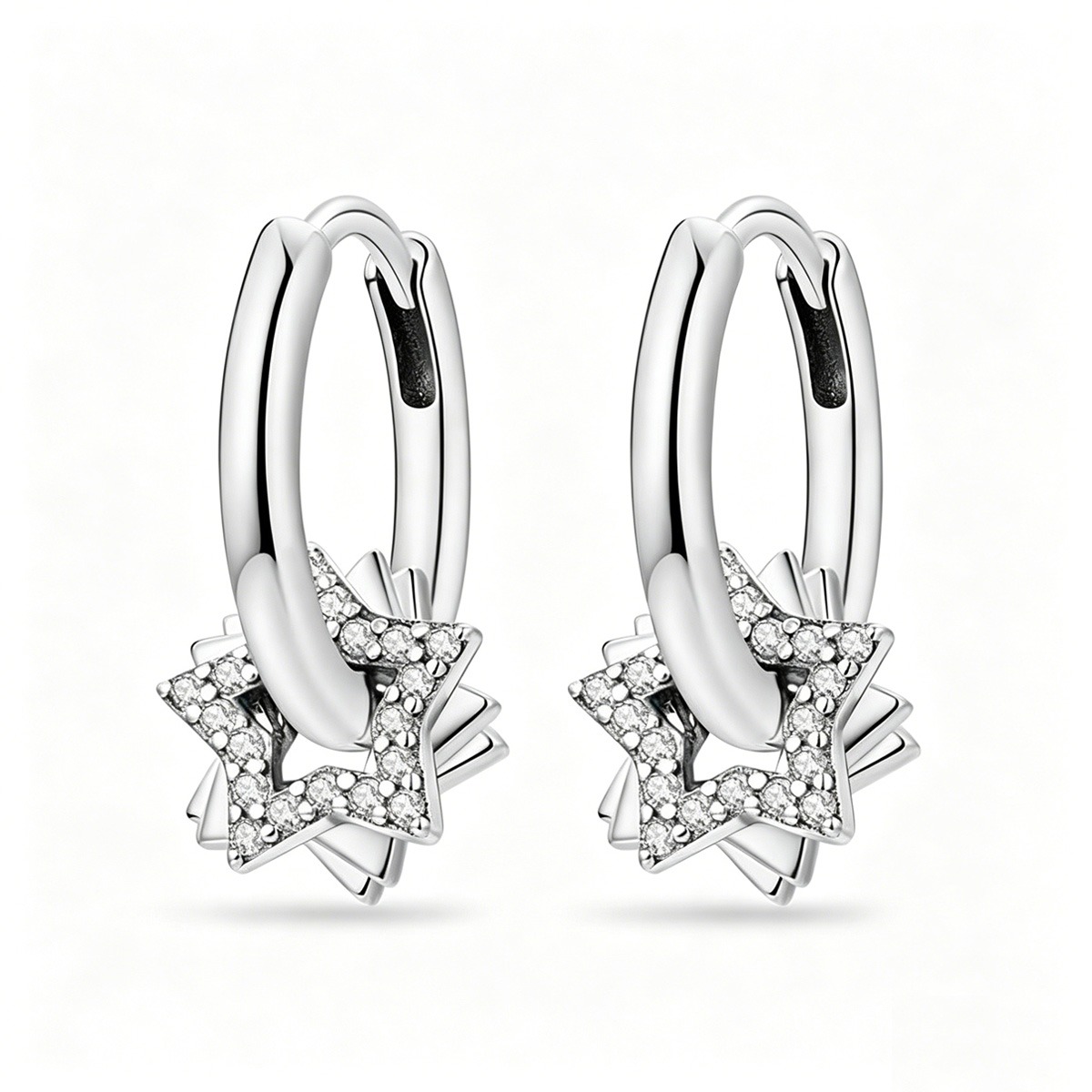 crystal-star-silver-hoops-1 Crystal Star Silver Hoops