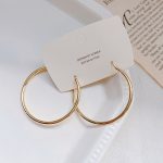 Gold Hoop Earrings 4cm - Image 1 - MadeInPanda