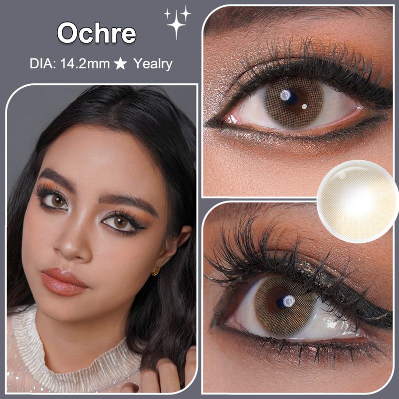 MadeInPanda Violet Colored Contact Lenses - Stunning Purple Eye Lenses for Dark Eyes