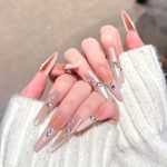 MadeInPanda Clear Nude Gradient Press On Nails - premium press on nails