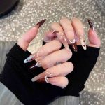MadeInPanda Nude to Dark Brown Gradient Press On Nails - premium press on nails