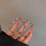 Full Diamond Bow Earrings - Silver