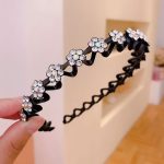 Pink Crystal Rhinestone Hair Band - MadeInPanda