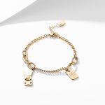 Titanium Steel Bracelet - Black White Roman Double 5116 - MadeInPanda