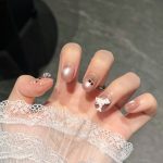 SG725 Icy Rose Gold Press-On Nails