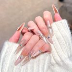 SG634 Cherry Pattern Press-On Nails