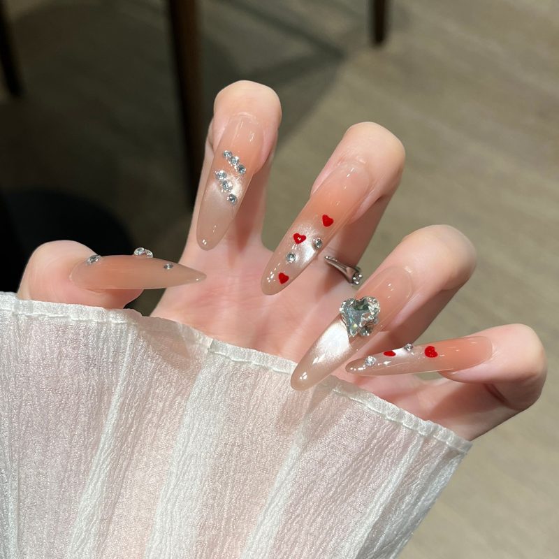SG660 French Rose Press-On Nails
