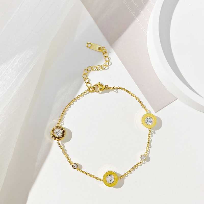 Titanium Steel Bracelet - Snake Chain Gold 5204 - MadeInPanda