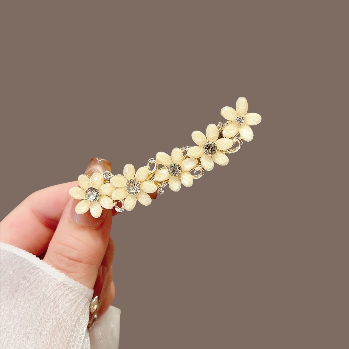 Ancient Chrysanthemum Bamboo Leaf 金色琉璃花朵#56