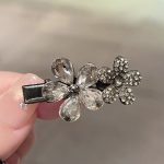 水晶花朵发夹