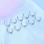 Fake Lip Ring - Rabbit Shape - No Piercing Needed Stainless Steel Clip-On Lip Stud