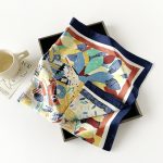 AISu 尼泊尔 Silk Square Scarf - 70cm Chiffon Printed Pattern - Summer Fashion Bandana Neck Scarf - 1 Piece - MadeInPanda