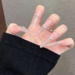 SG521 Clear Nude Press-On Nails (With Toolkit) - MadeInPanda