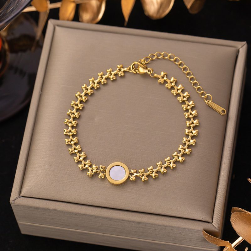 Titanium Steel Bracelet - Daisy OT542 - MadeInPanda