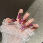 SG642 Gradient Purple Press-On Nails