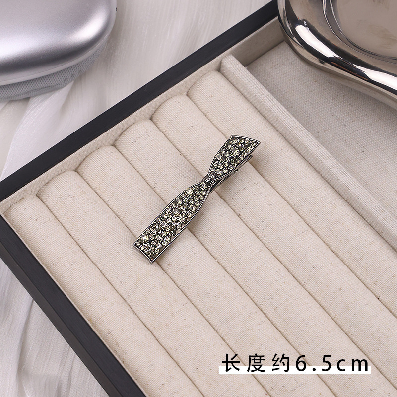 Crystal Rose Silver Hair Clip - MadeInPanda