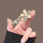 Silver Liquid Moonstone Hair Clip - MadeInPanda