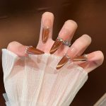 SG615 Butterfly Pink Press-On Nails