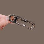 Silver Heart Crystal Butterfly Duck Clip - MadeInPanda