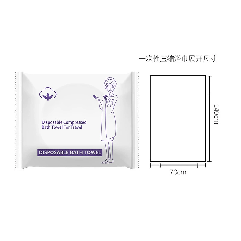 Disposable Folded Towel + Bath Towel Set - 30x70 + 70x140cm (1 set) - Image 1 - MadeInPanda
