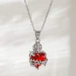 Love Hand Heart Pendant Necklace - Gold by MadeInPanda
