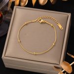 Titanium Steel Bracelet - Square Bar Bracelet 5246 - MadeInPanda