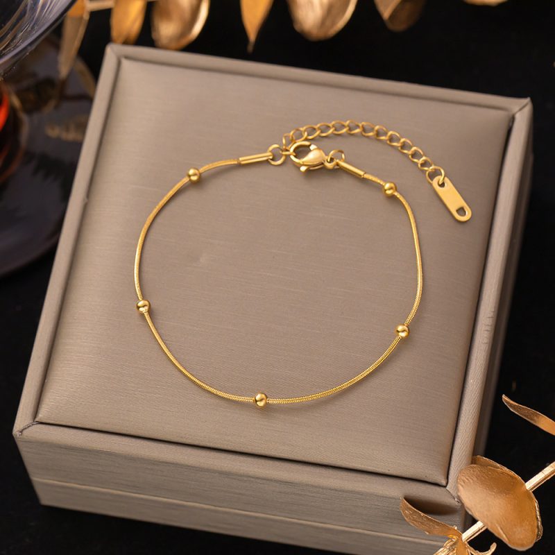 Titanium Steel Bracelet - Square Bar Bracelet 5246 - MadeInPanda
