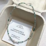 Jade Green Gradient Pearl Necklace