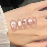SG704 Pearl Blue Press-On Nails