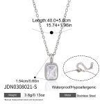 Zircon Pendant Necklace - Zircon Necklace Set Style D by MadeInPanda