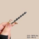 波浪黑色一字夹#130