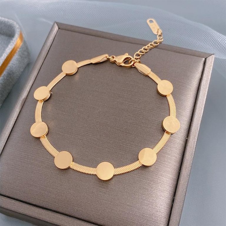 Titanium Steel Bracelet - Double Bead Chain 5364 - MadeInPanda