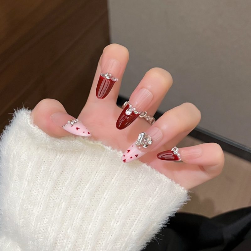 SG577 Coffee Brown Press-On Nails (With Toolkit) - MadeInPanda