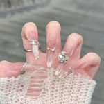 SG720 Blue Cat Eye Press-On Nails