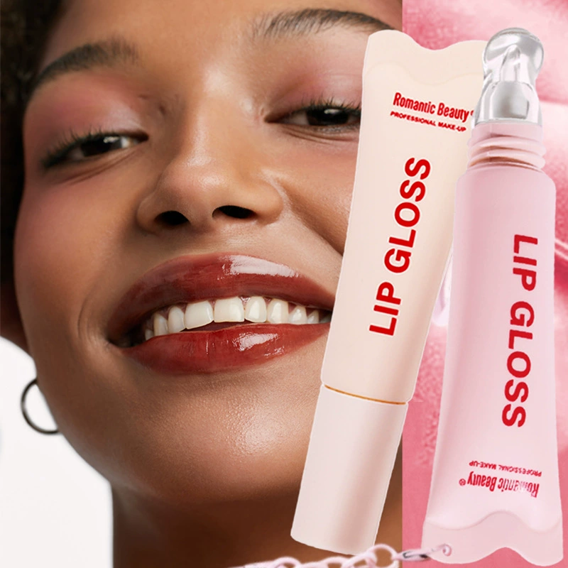 Tinted Lip Gloss with Chain - Different Angle