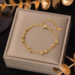 Titanium Steel Bracelet - Green Diamond Blade 5413 - MadeInPanda