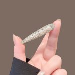 Black Pearl Teardrop Hair Clip 65 - MadeInPanda