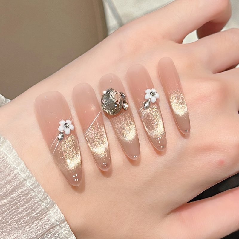 SG637 Ice Blue Press-On Nails