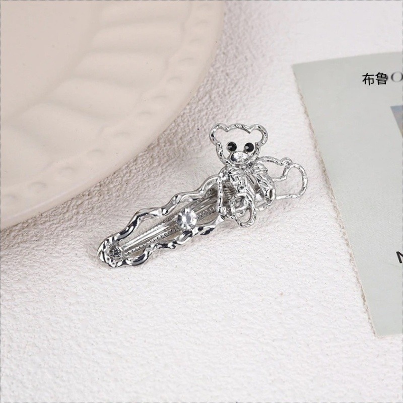 小熊领结银色