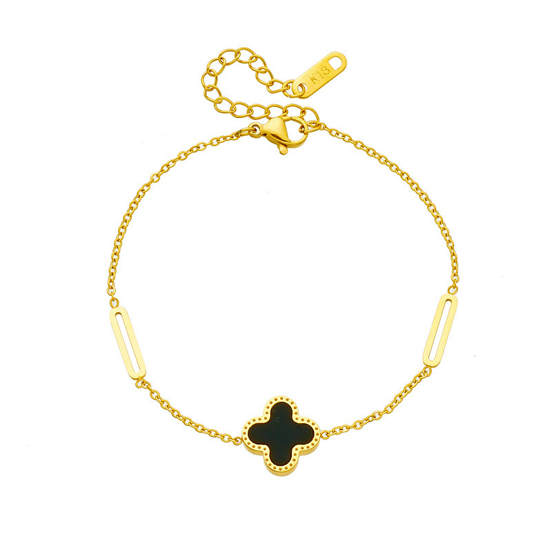 Titanium Steel Bracelet - Shell Clover 547 - MadeInPanda