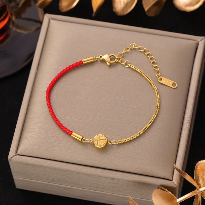 Titanium Steel Bracelet - Three Hearts 551 - MadeInPanda