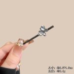 水晶蝴蝶一字夹#53