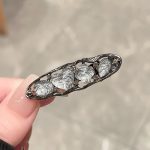 椭圆四颗琉璃钻#43