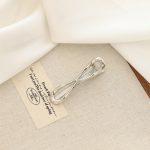 Square Wave Drop Gold Hair Clip 109 - MadeInPanda