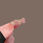 Square Wave Drop Silver Hair Clip 110 - MadeInPanda