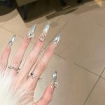 SG708 Glass Green Press-On Nails