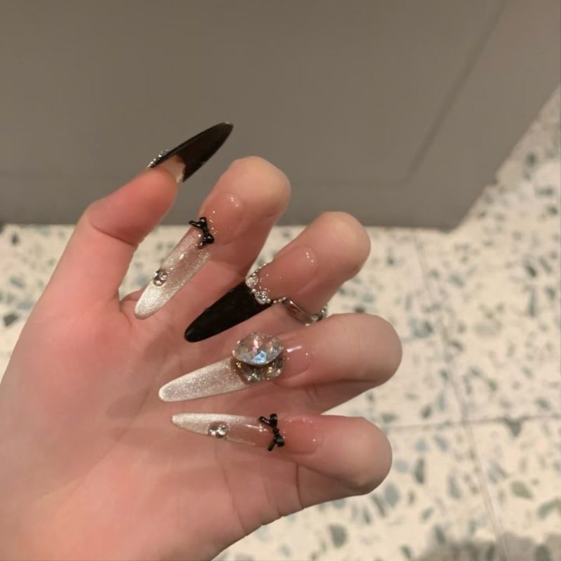 SG535 Nude French Tip Press-On Nails