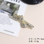 Wave Pearl Gold Barrette Clip 125 - MadeInPanda