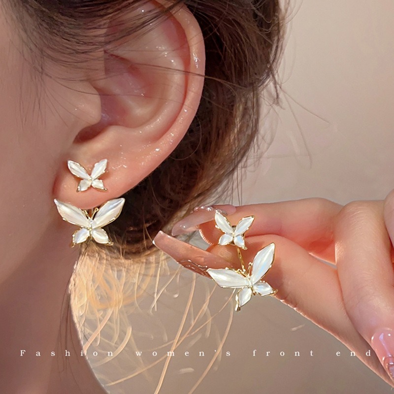 Fairy Back Hook Earrings - Gold