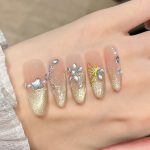 SG667 Dragonfly Green Press-On Nails